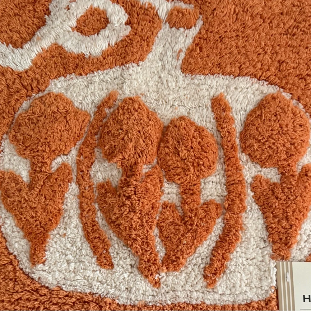 Orange Pumpkin Bath Mat
